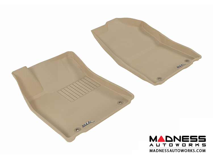 Lexus ES350 Floor Mats (Set of 2) Front Tan by 3D MAXpider